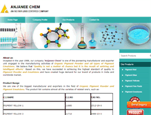 Tablet Screenshot of anjaneechem.com